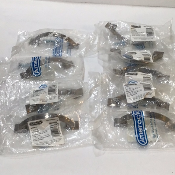 Set of 9 NWT satin nickel drawer pulls - Picture 3 of 8